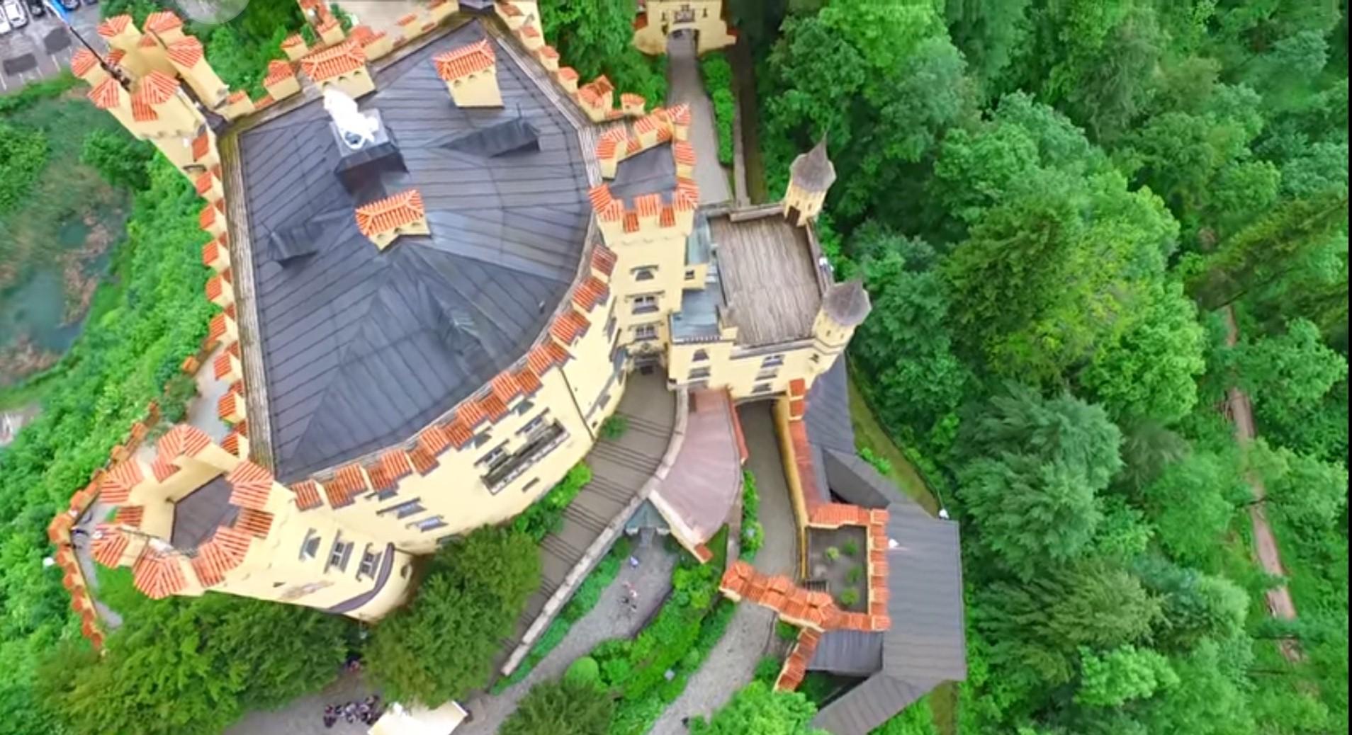 Фальцева покрівля замку Хоеншванґау