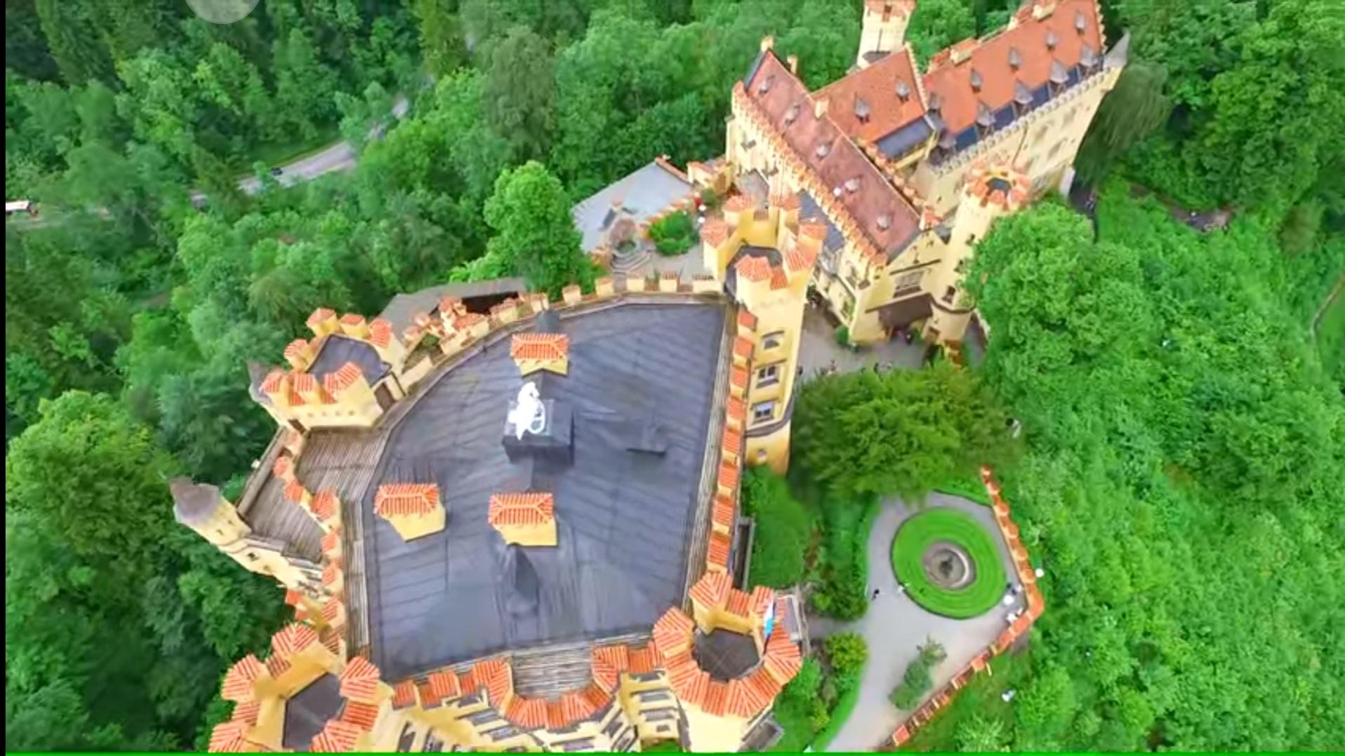 Фальцева покрівля замку Хоеншванґау